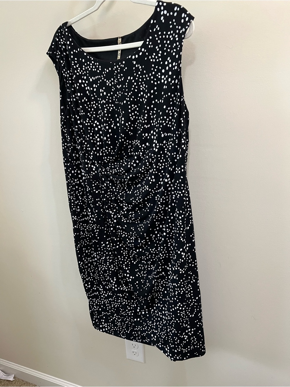 Free of La Black Polka Dot Dress Size 2X
